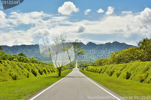 Image of Rural landscape with road