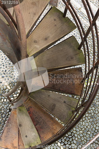 Image of Old rusty staircase