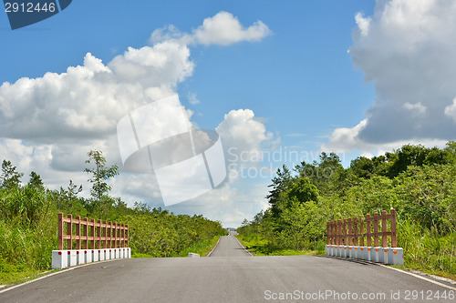 Image of Rural landscape with road