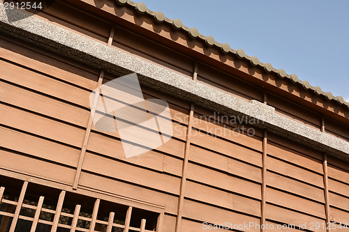 Image of Part of wooden building