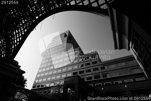 Image of black and white cityscape