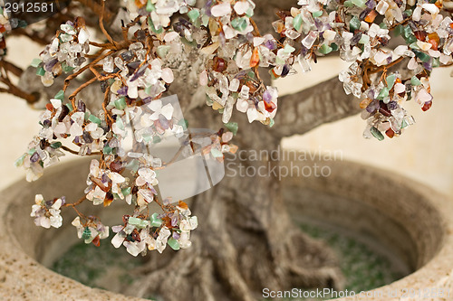 Image of Christmas tree from jewelry stones