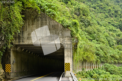 Image of Road tunnel in mountain