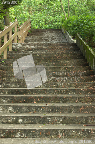 Image of Beautiful stairway in the park