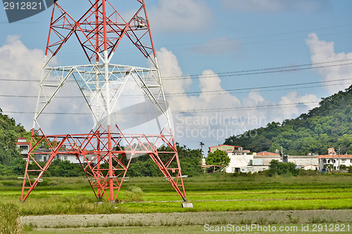 Image of Power lines in countryside