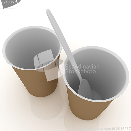 Image of fast-food disposable tableware