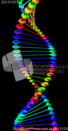 Image of DNA structure model