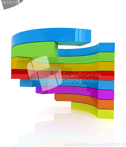 Image of Abstract colorful structure