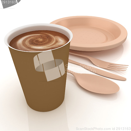 Image of Fast-food disposable tableware