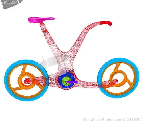 Image of 3d modern bike concept