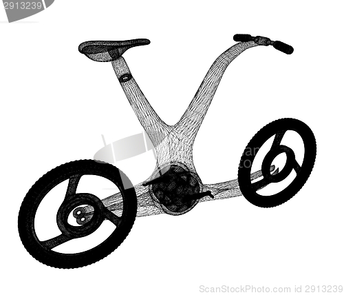Image of 3d modern bike concept