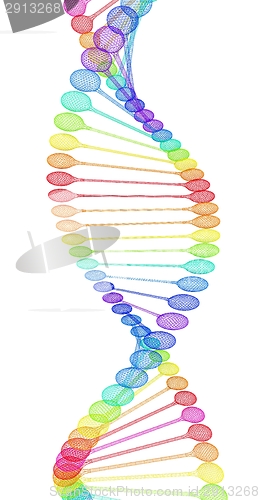 Image of DNA structure model