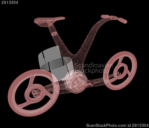 Image of 3d modern bike concept