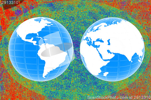 Image of Creative map of the world