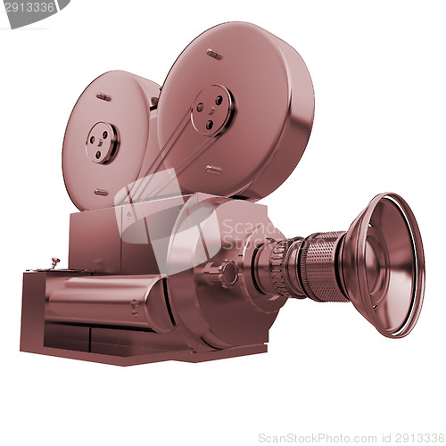 Image of Old camera. 3d render