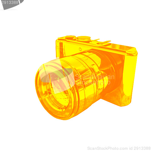 Image of 3d illustration of photographic camera