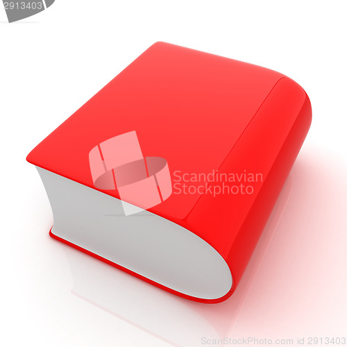 Image of Glossy Book Icon isolated on a white background 