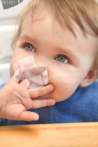 Image of baby chewing on a finger