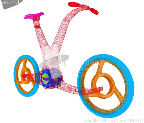 Image of 3d modern bike concept