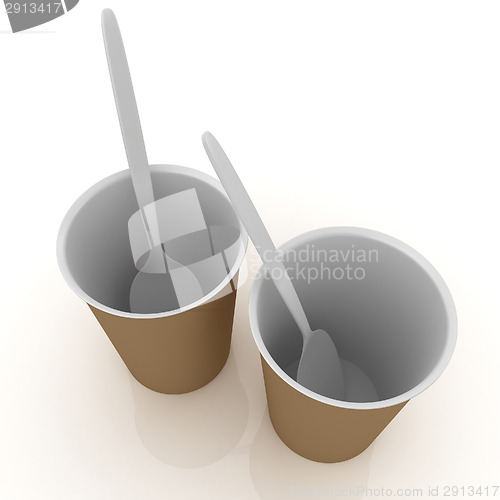 Image of fast-food disposable tableware