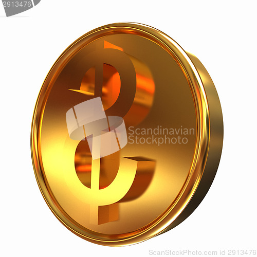 Image of Gold coin with dollar sign