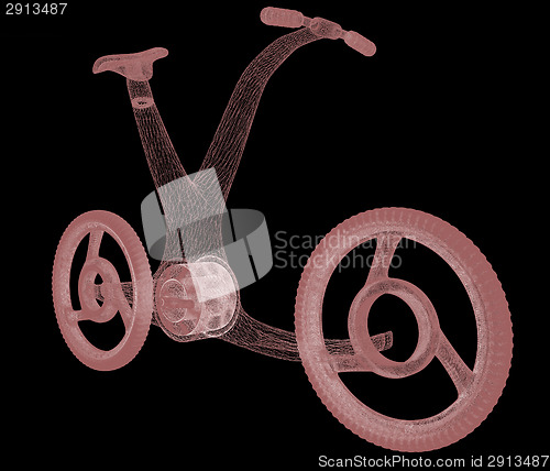 Image of 3d modern bike concept