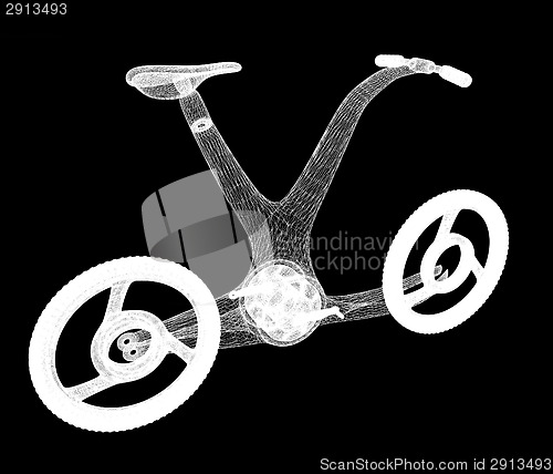 Image of 3d modern bike concept