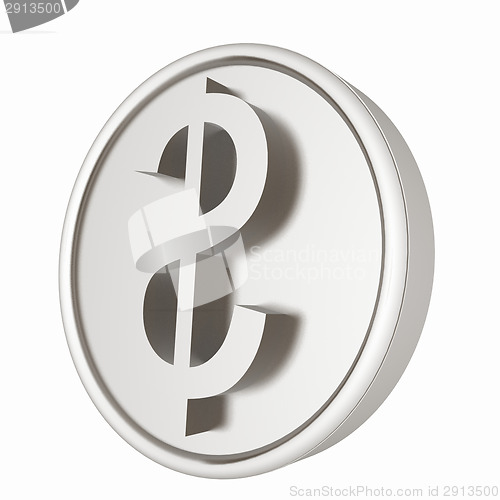 Image of Metall coin with dollar sign