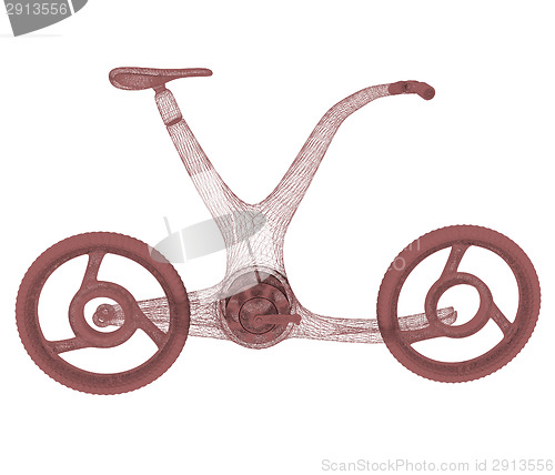 Image of 3d modern bike concept