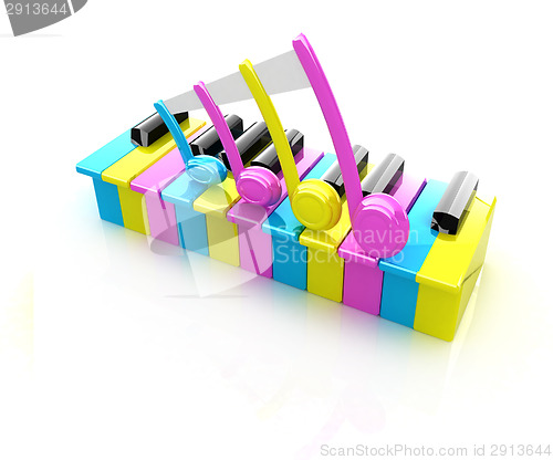 Image of Colorfull piano keys