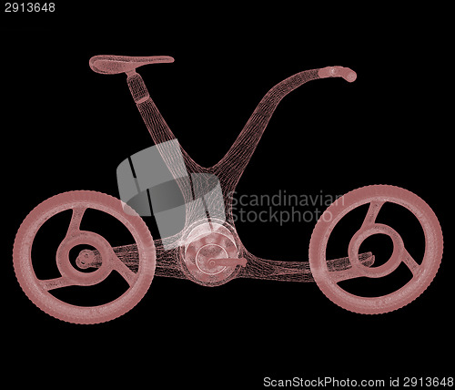 Image of 3d modern bike concept