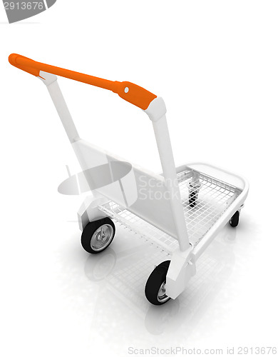 Image of Trolley for luggage at the airport