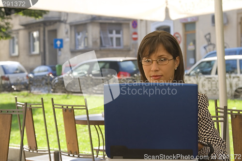 Image of Businesswoman working