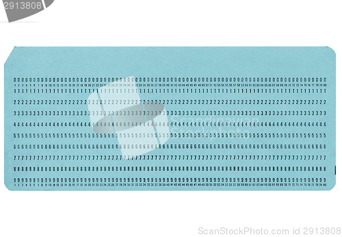 Image of Punched card