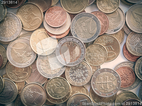 Image of Retro look Euro coin