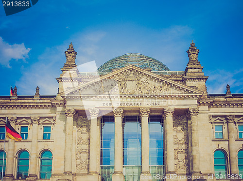 Image of Retro look Reichstag Berlin