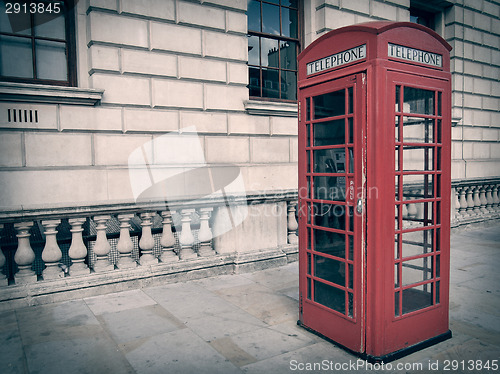 Image of Retro look London telephone box