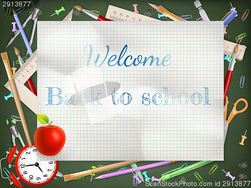 Image of Back to school season sale. EPS 10
