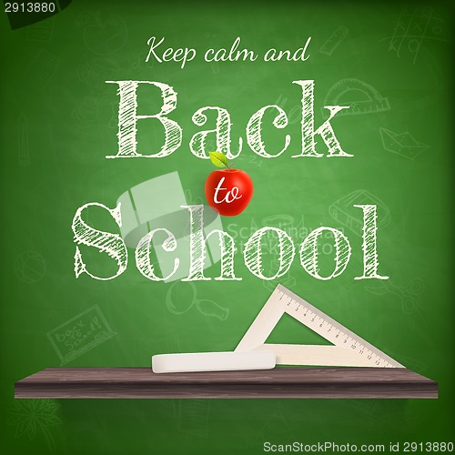 Image of Back to school background template. EPS 10