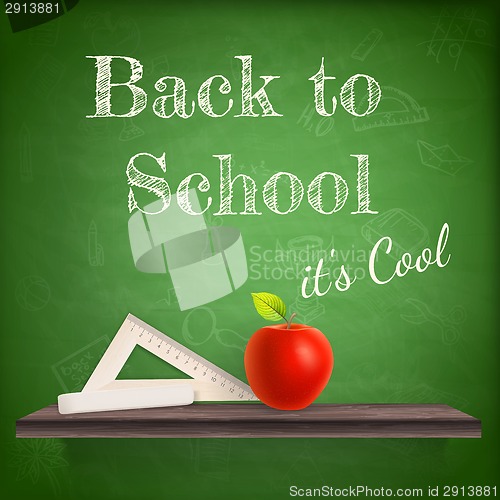 Image of Back to school background template. EPS 10