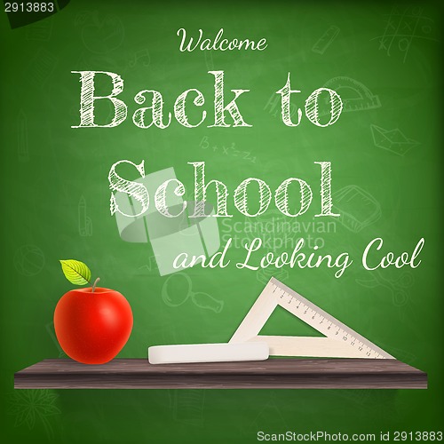 Image of Back to school background template. EPS 10