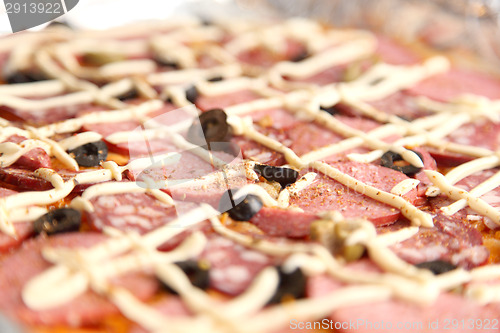 Image of large pizza