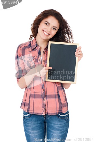 Image of Girl with chalkboard