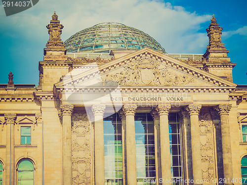 Image of Retro look Reichstag Berlin