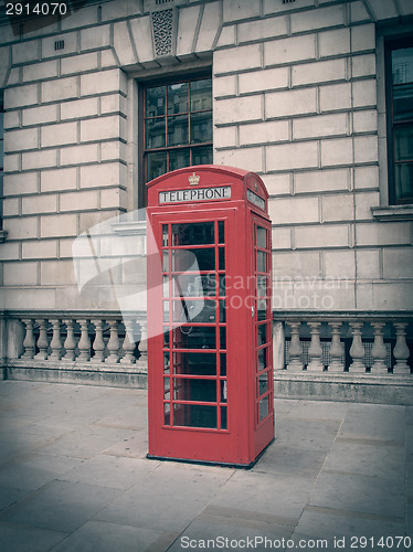 Image of Retro look London telephone box