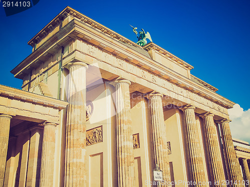 Image of Retro look Brandenburger Tor Berlin