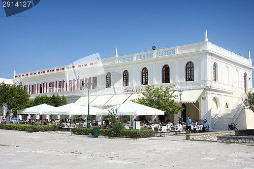Image of Solomos Square in Zante town on Zakynthos island