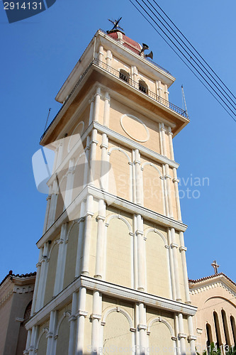 Image of Orthodox Church tower in Zakynthos town