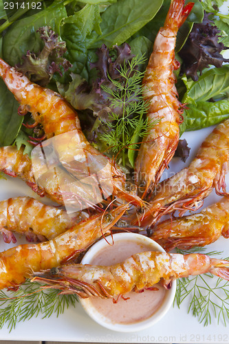 Image of Grilled Skewered Shrimps