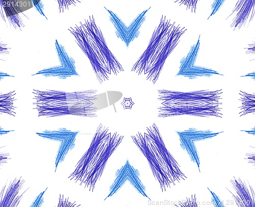 Image of Abstract color pencil pattern